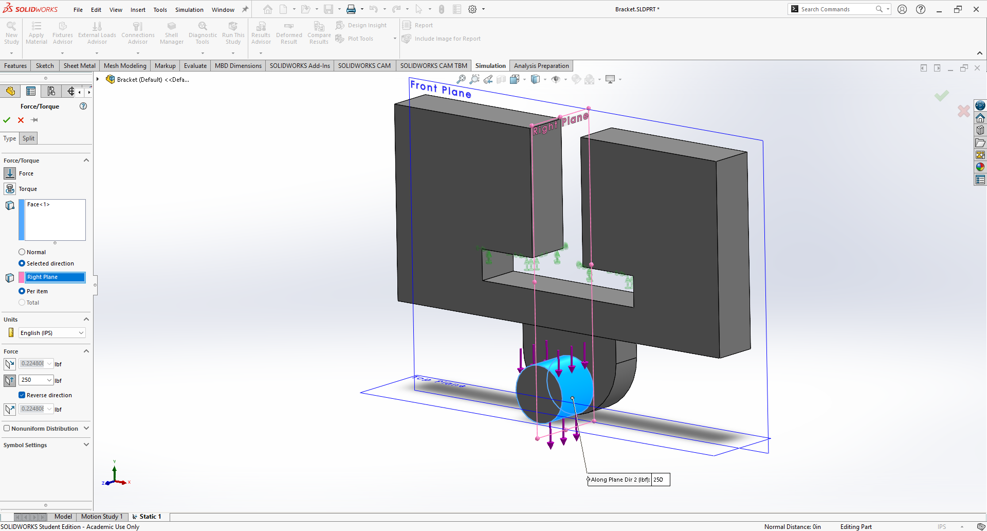 Applying Load to model